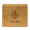 Black Leaf Aufbewahrungskiste aus Bambus mit Black Leaf Logo
