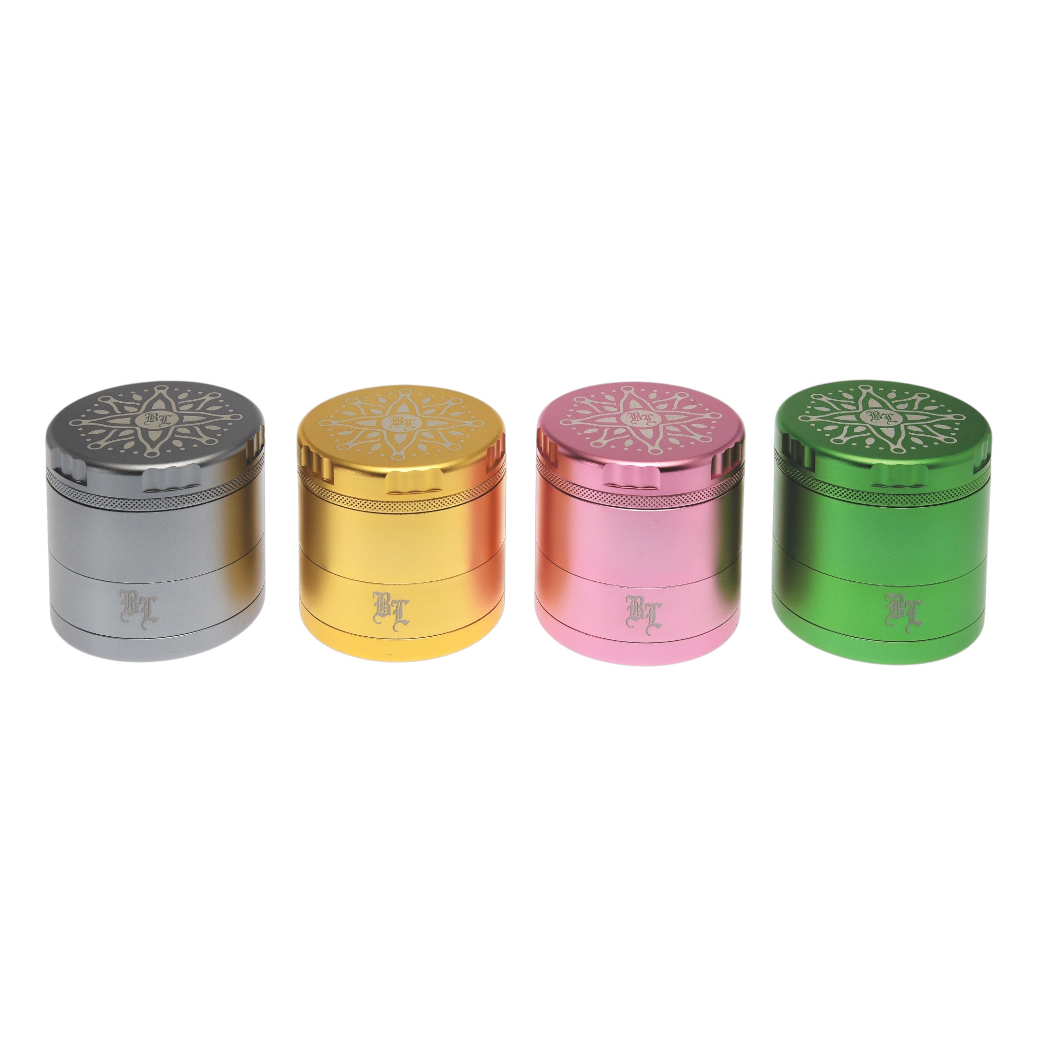 Black Leaf CNC Blumen Grinder 5tlg. - versch. Farben
