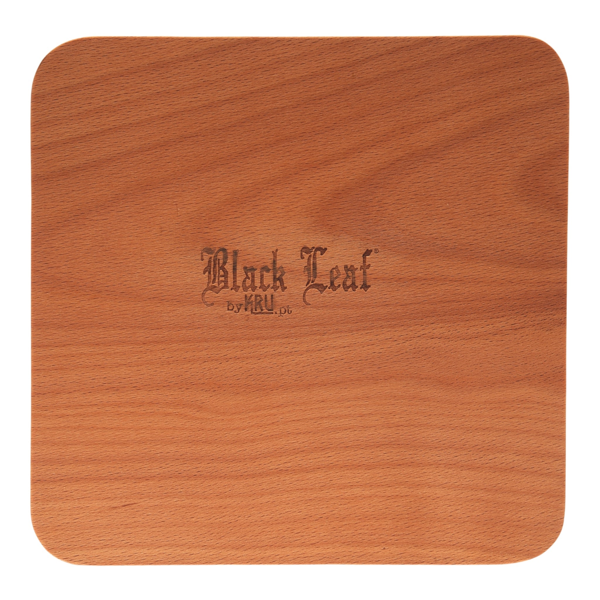 Black Leaf by KRU Holzbox Deckel logo