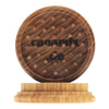 Canamix Grinder aus Esche mit Holzstiften geöffnet Details Innenansicht Deckel mit Logo