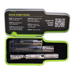 DynaVap The M7 im geöffneten Etui mit Kurzanleitung