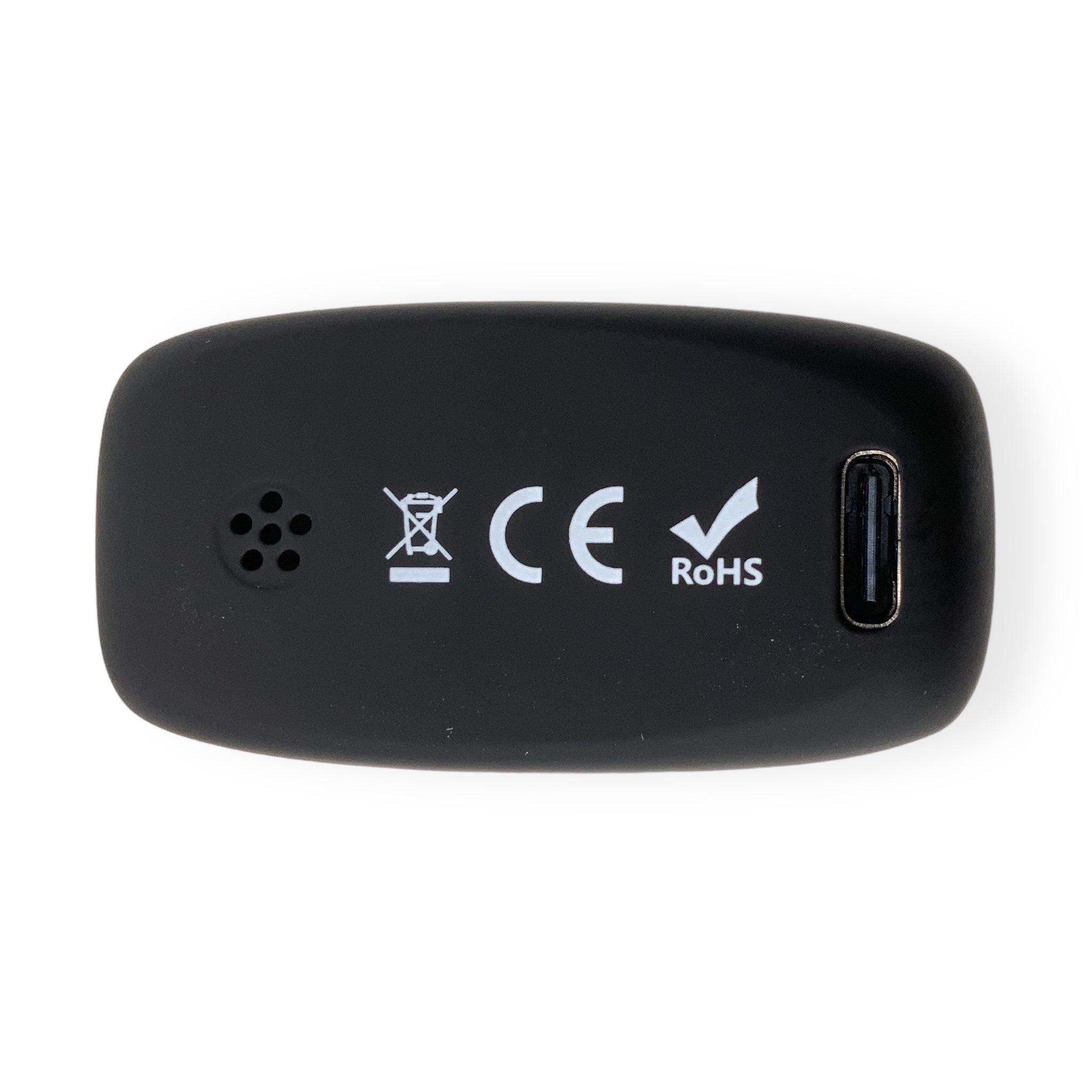 Fenix Mini+ Unterseite mit USB-C Anschluss und CE Zeichen