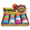 G-Rollz Hemp Grinder 3tlg verschiedene Farben im Display  schräg von oben
