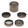 Near Dark Alu-Grinder konkav grau 4-tlg. geschlossen und 4 Teile
