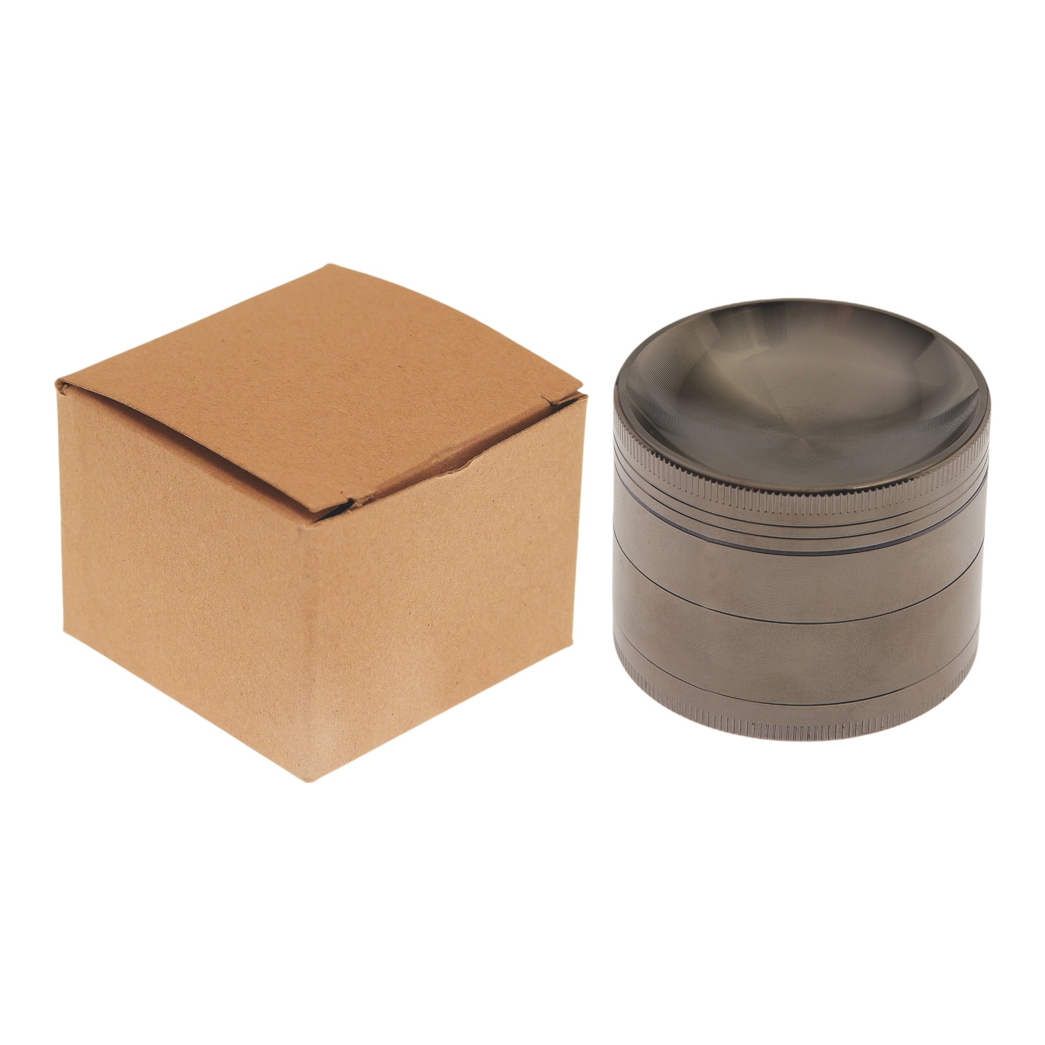 Near Dark Alu-Grinder konkav grau 4-tlg. mit Verpackung
