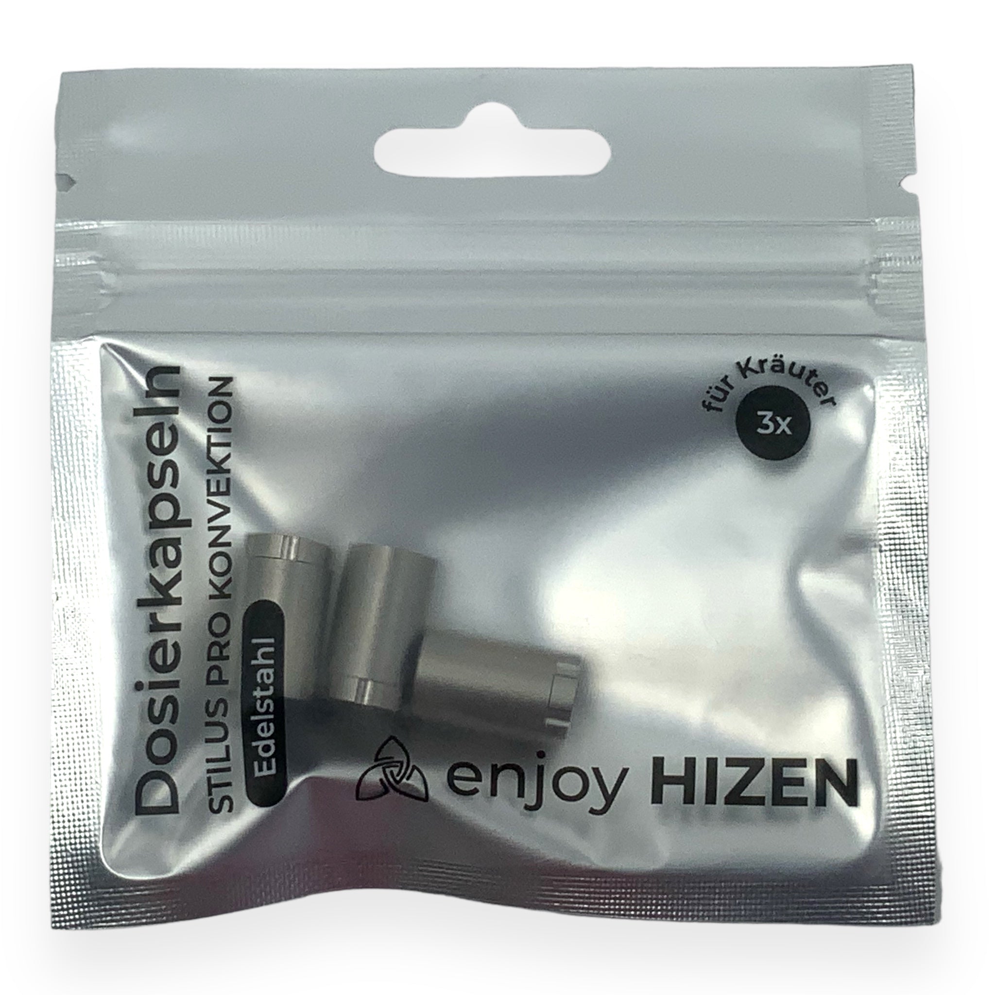 Hizen Kräuterkapseln 3er Set für Stilus Pro Konvektion Verpackung Front