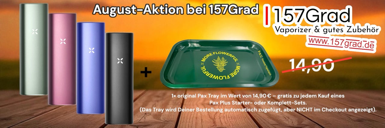 Pax August Aktion Tray Gratis