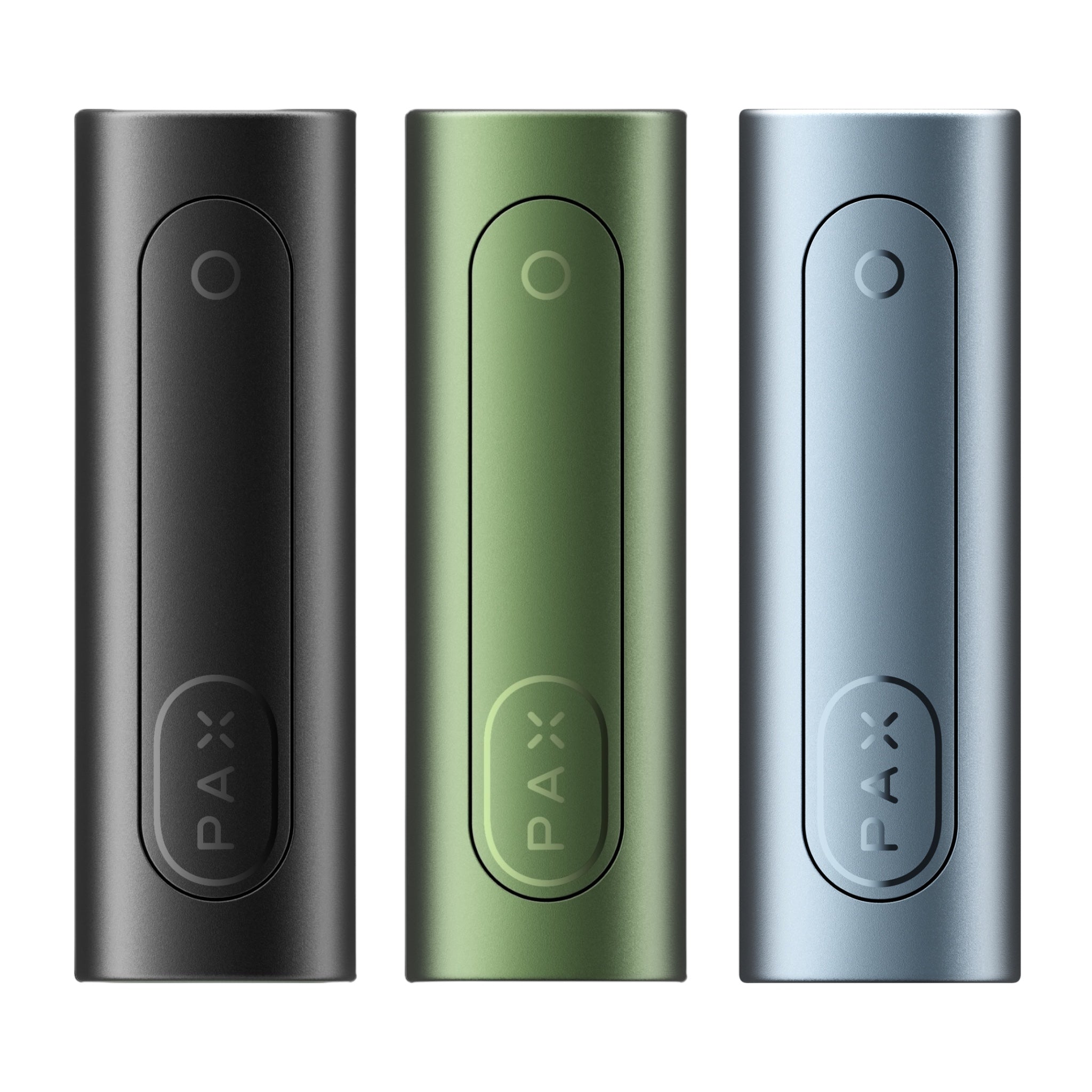 Pax Flow in 3 Farben - Onyx, Greenstone und Blue Haze
