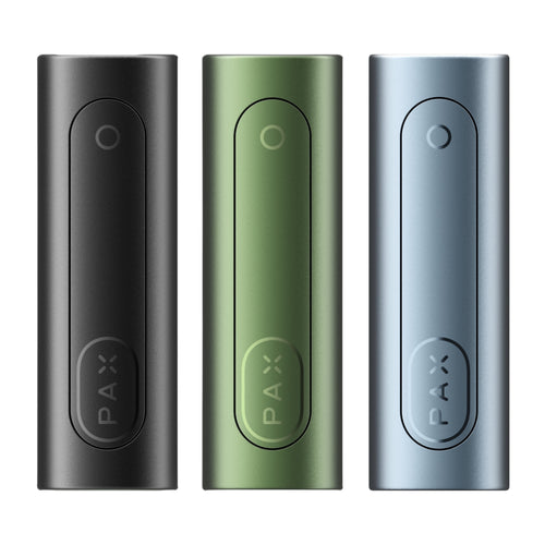 Pax Flow in 3 Farben - Onyx, Greenstone und Blue Haze