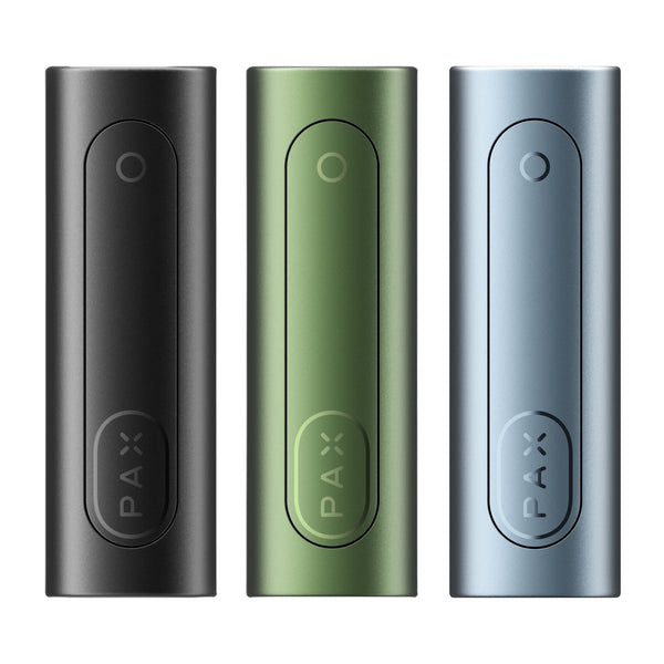 Pax Flow in 3 Farben - Onyx, Greenstone und Blue Haze