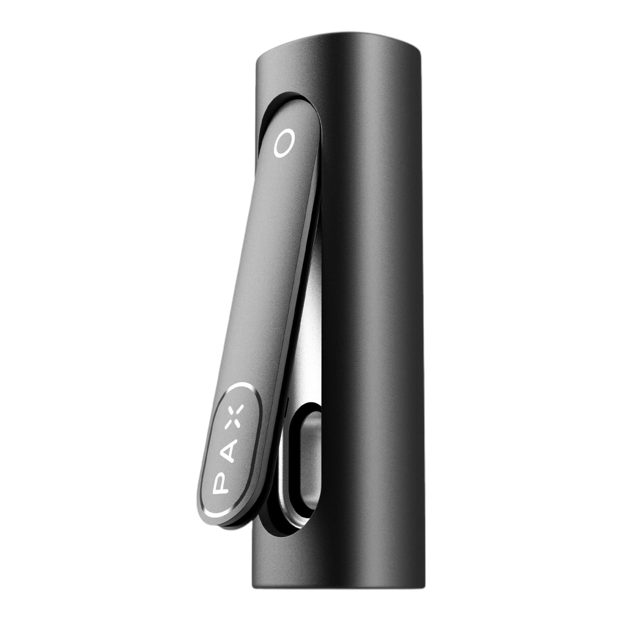 Pax Flow Onyx Vaporizer seitlich mit geöffneter Heizkammer