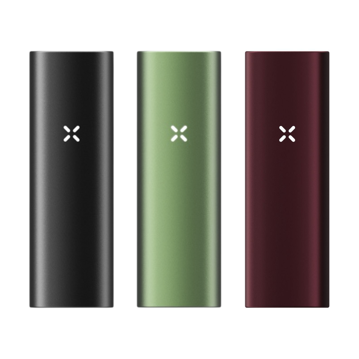 Pax Mini 2025 alle drei Farben: Onyx, Greenstone und Oxblood