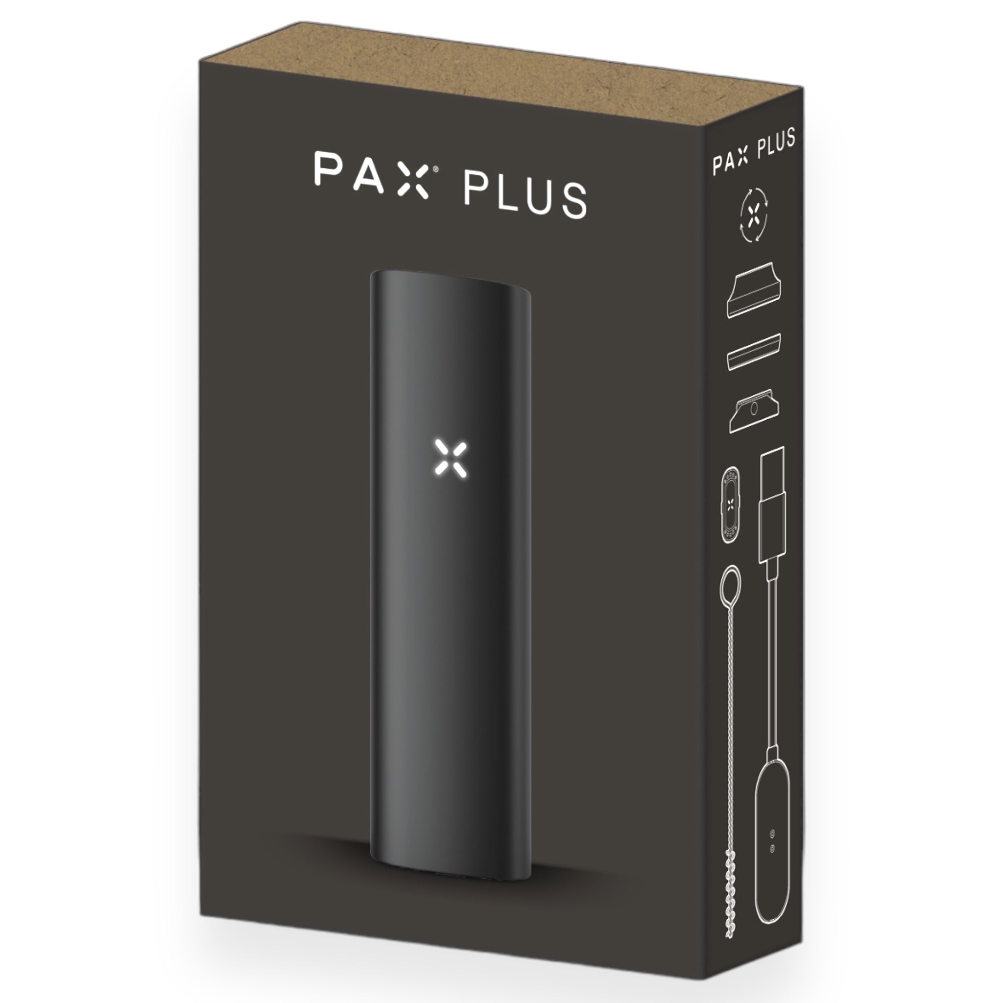 PAX Plus Starter Kit Onyx Verpackung seitlich