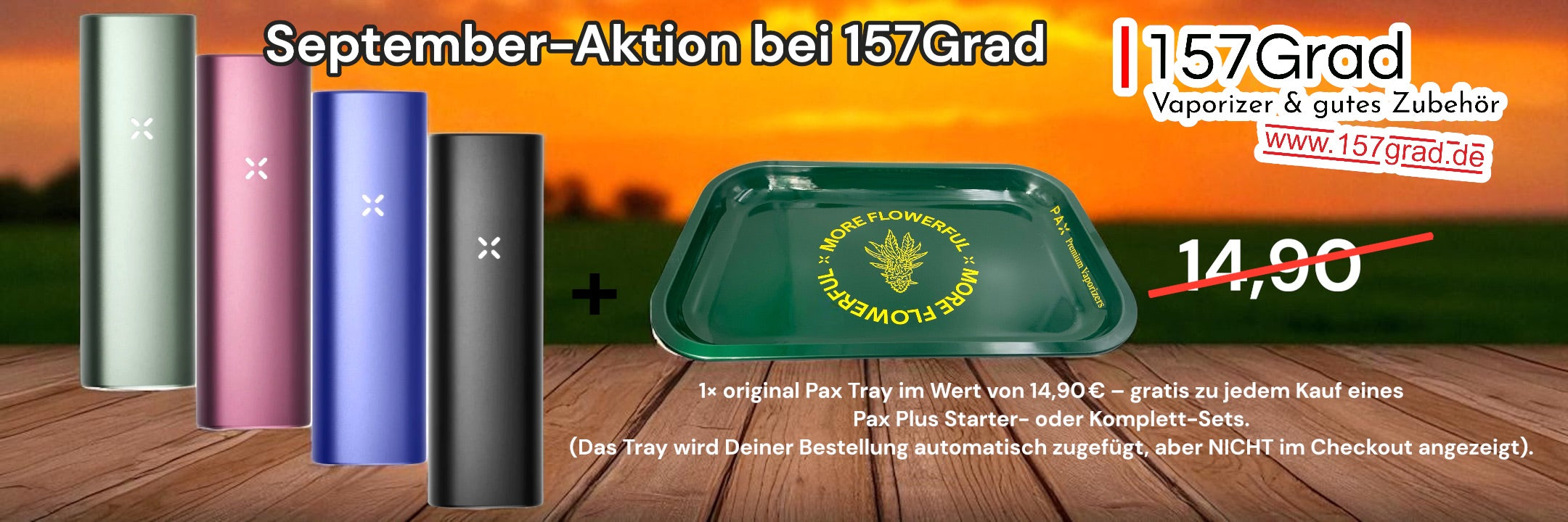 Pax Tray Gratis September Aktion 2025