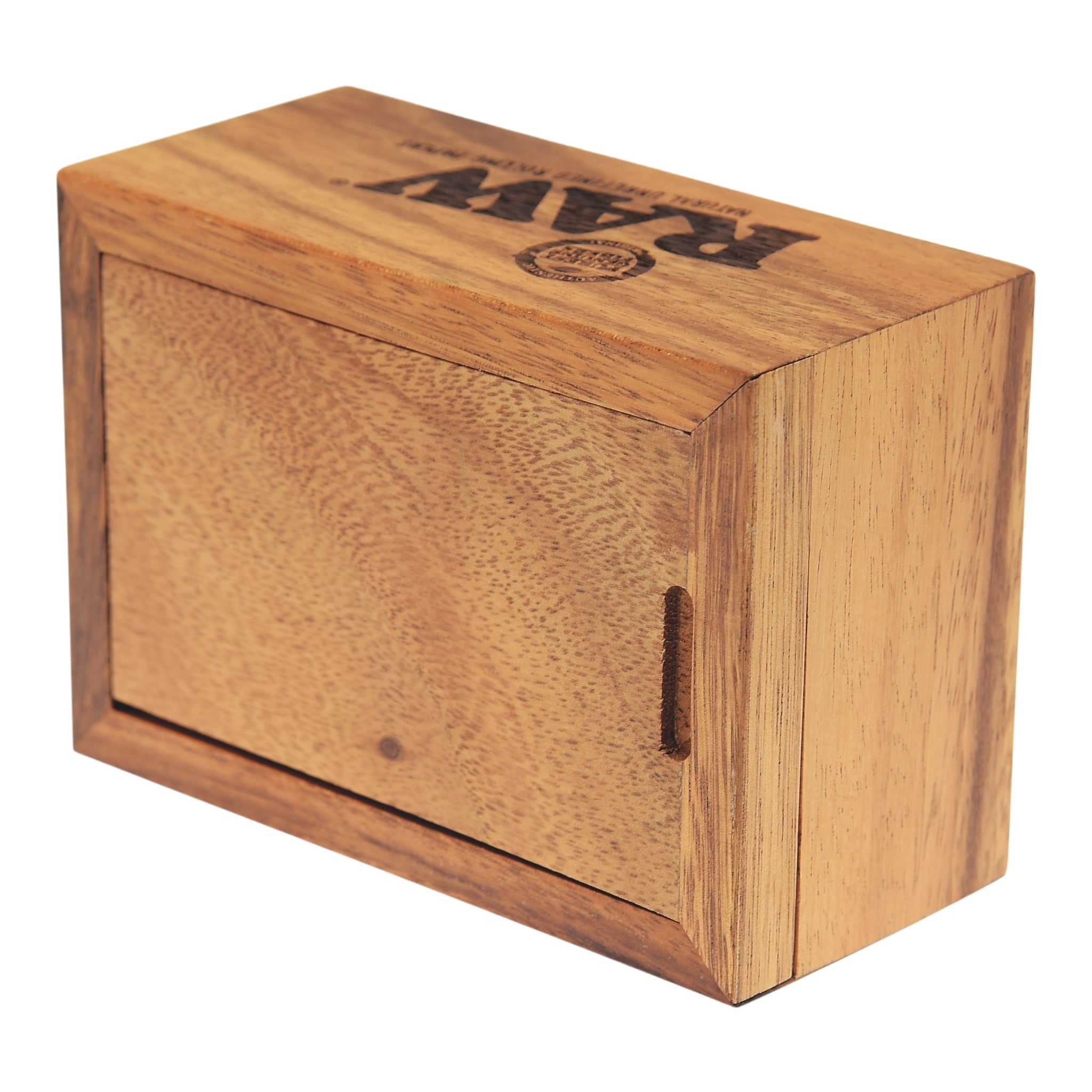 RAW Holzbox mit Schiebedeckel Draufsicht Deckel