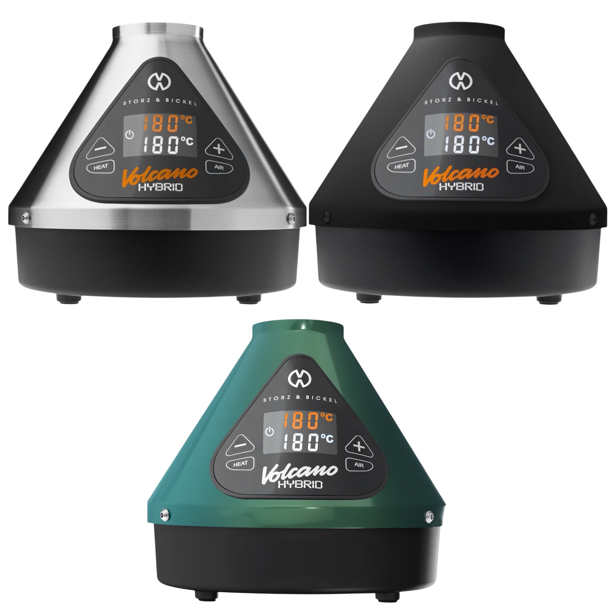 Storz & Bickel Volcano Hybrid in 3 Farben: Silber, Onyx und Evergreen