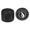 Vapotools by 157Grad Aluminium Premium Grinder Schwarz geöffnet Details Deckel