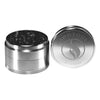 Vapotools by 157Grad Aluminium Premium Grinder Silber geöffnet Deckel Details