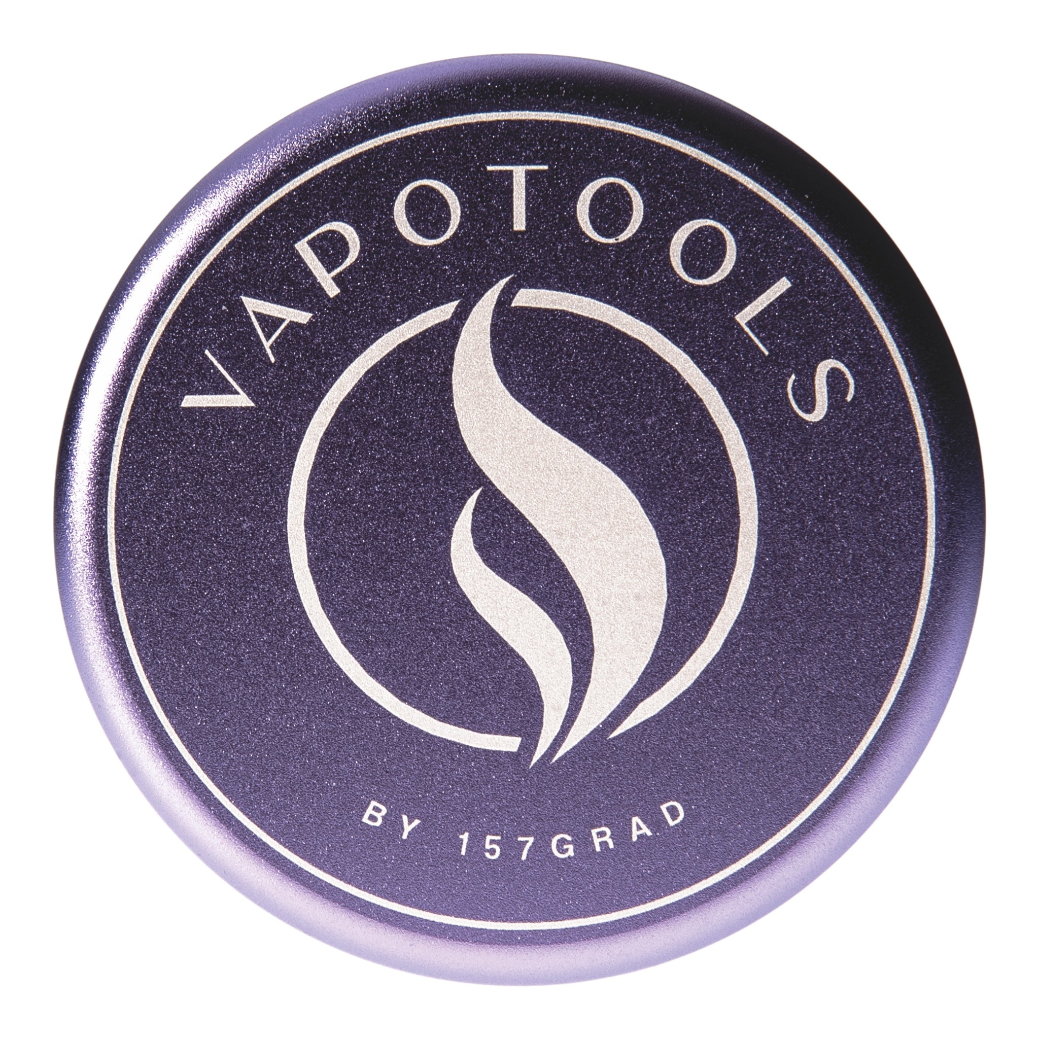 Vapotools by 157Grad Aluminium Ultra Grinder Lila Details Logo