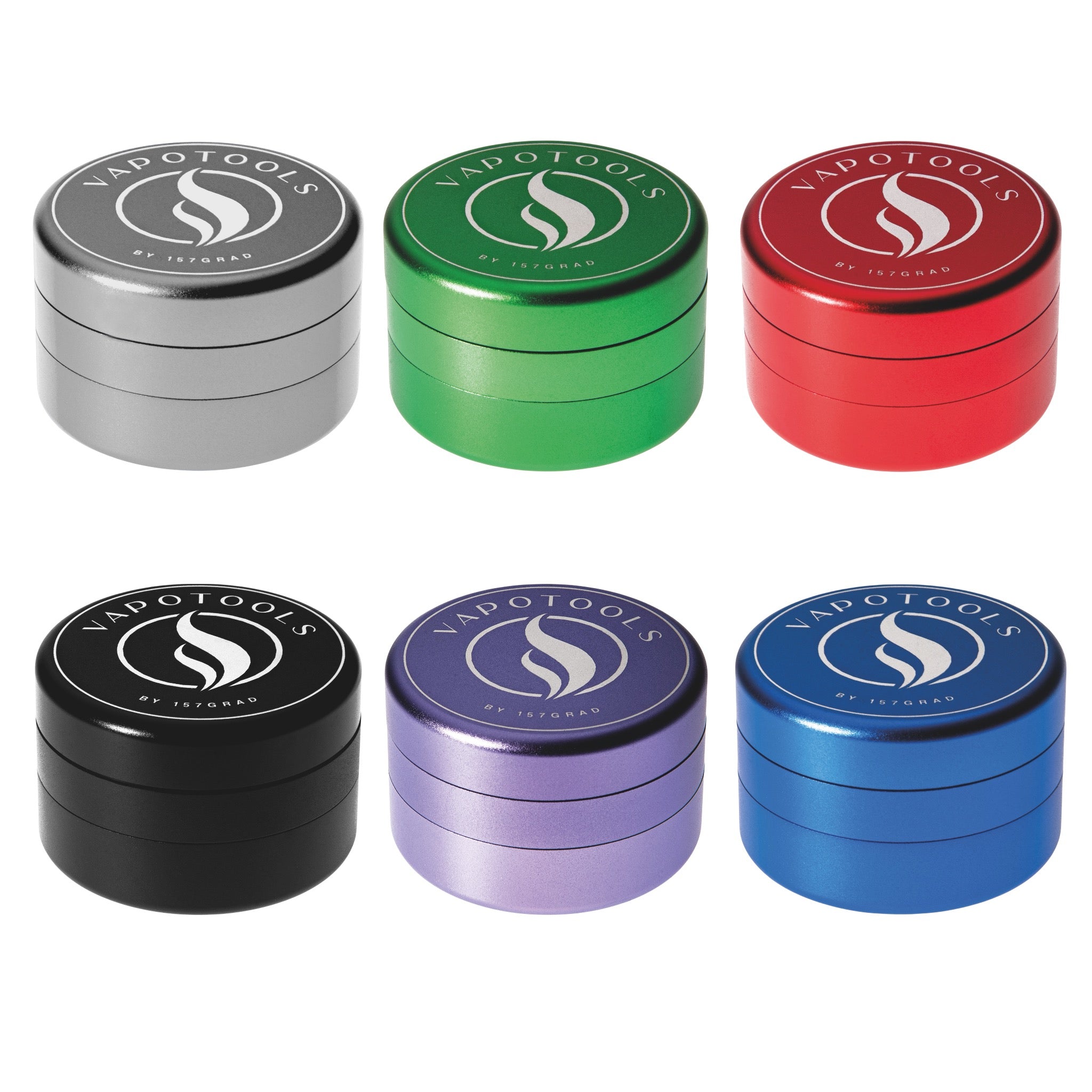 Vapotools by 157Grad Aluminium Ultra Grinder alle 6 farben