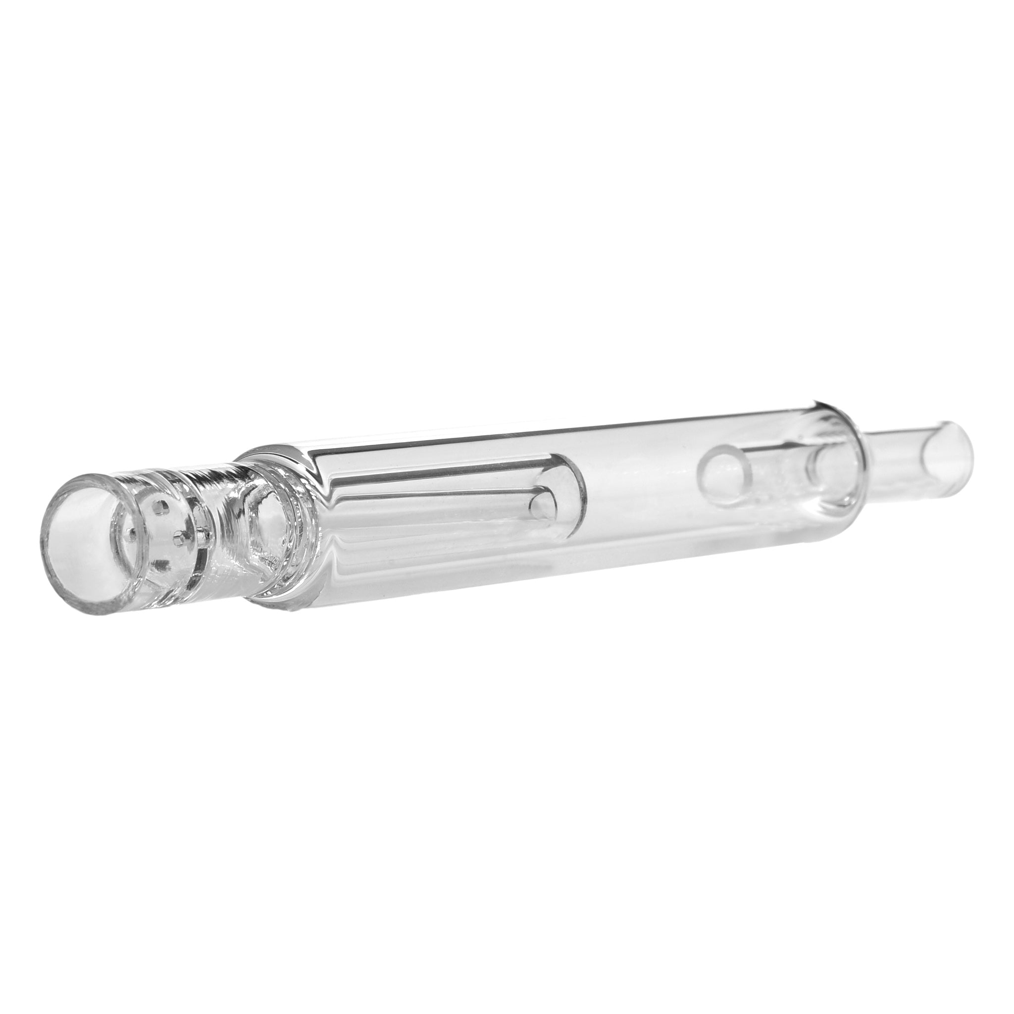 Vapotools by 157Grad Bubbler lang passend für Arizer Solo, Air & Max Schrägansicht mit Details Kammer
