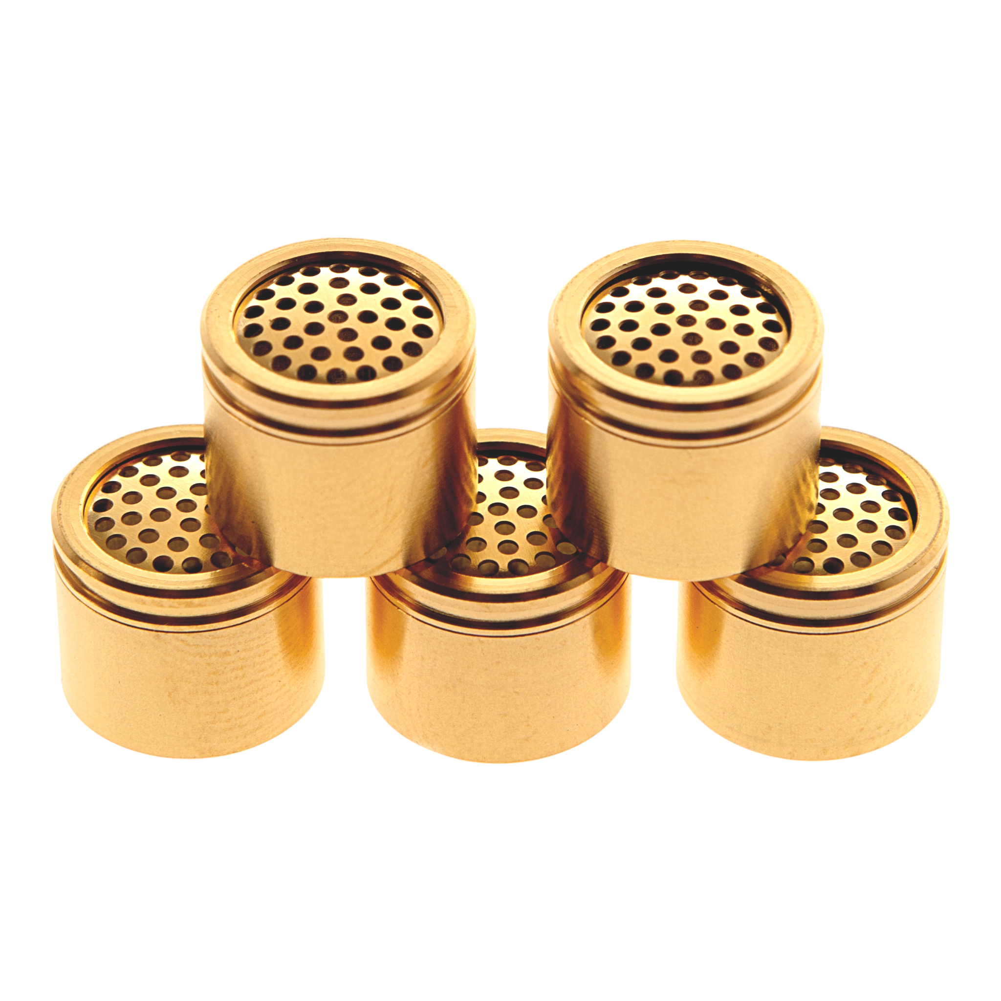 Vapotools by 157Grad Goldüberzogene Dosierkapseln passend für Arizer Solo 2, Solo 3, AirSE, Air Max & Dynavap Hyperdyn Stick 5 Stück