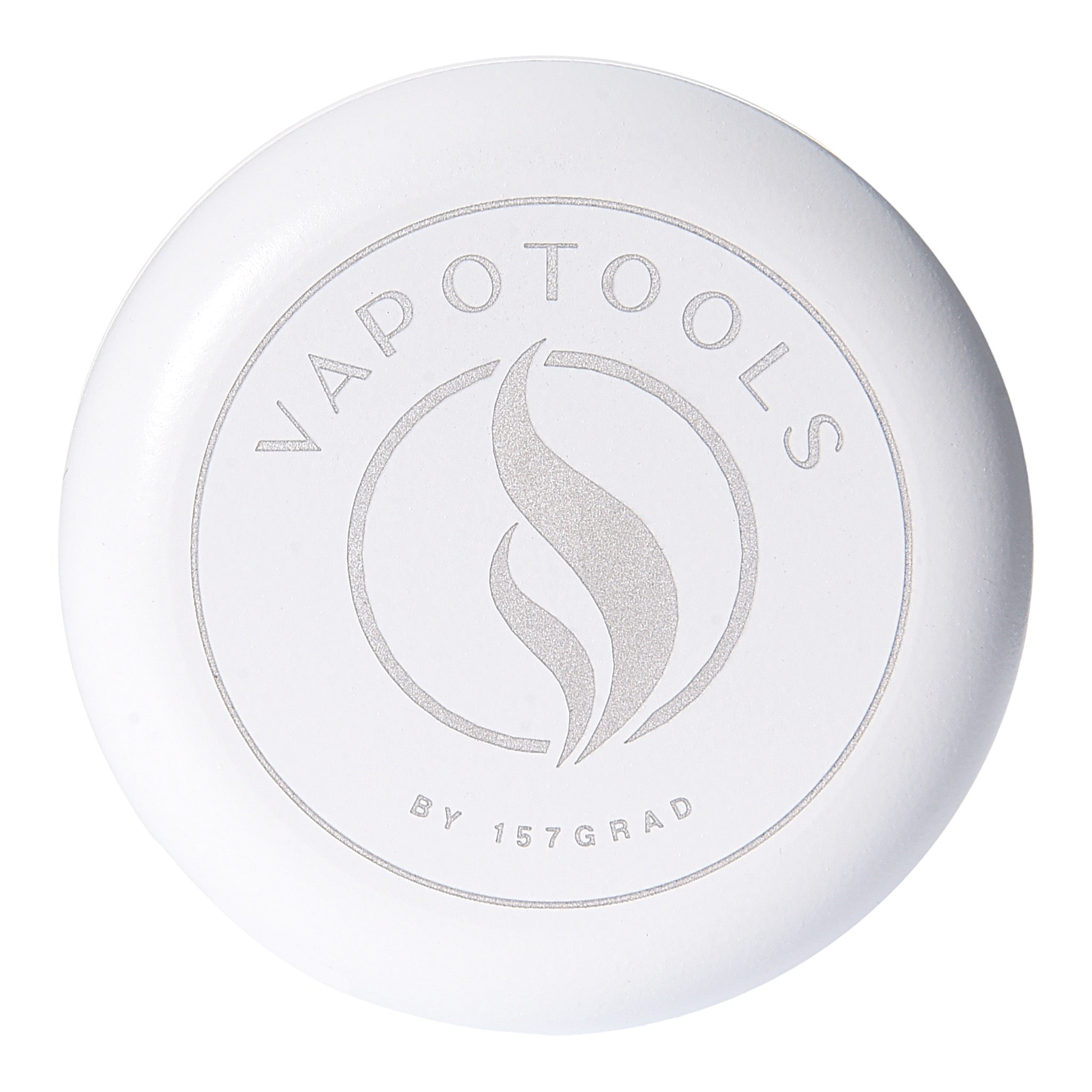 Vapotools by 157Grad Ceramic Herb Grinder 4teilig Weiss Details Logo