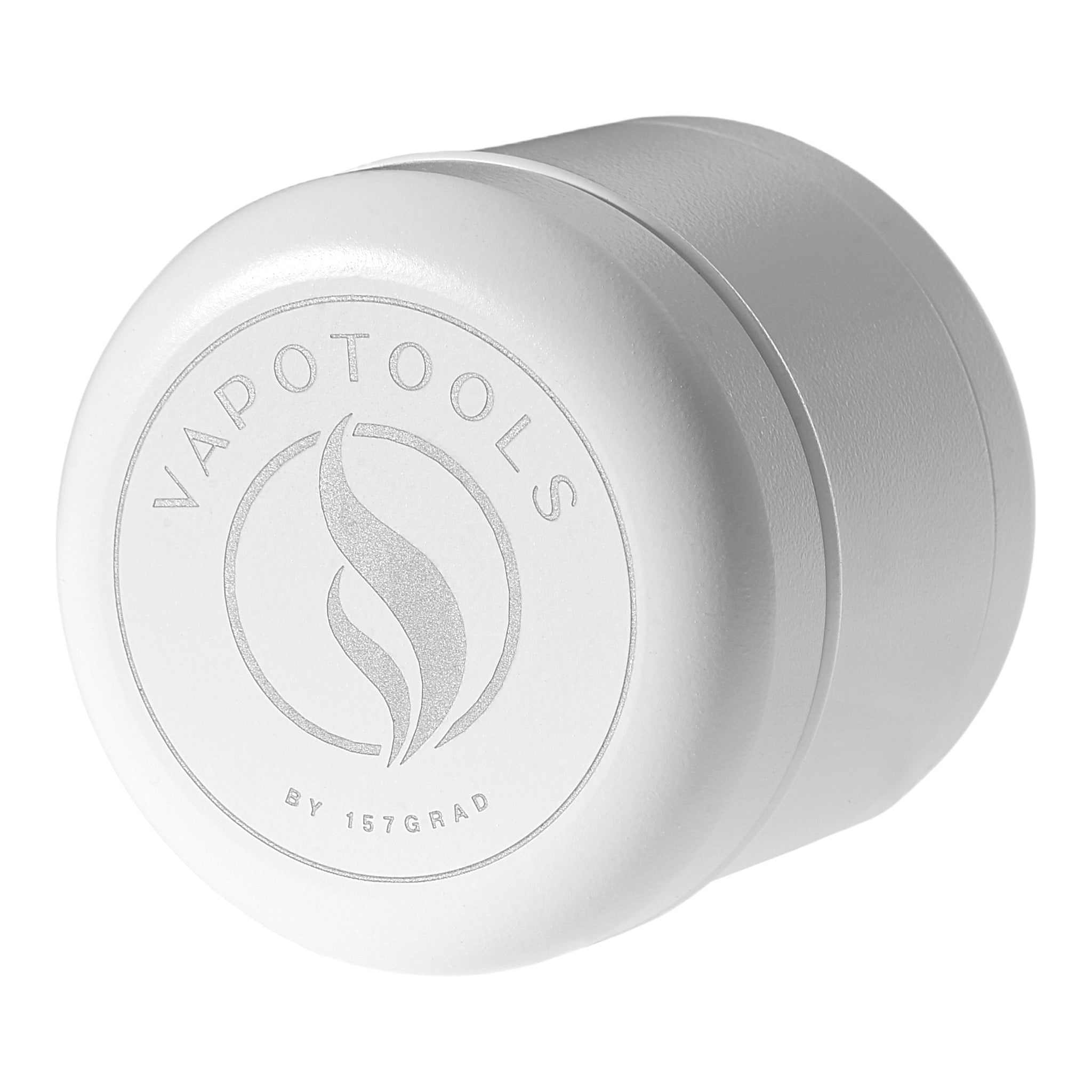 Vapotools by 157Grad Ceramic Herb Grinder 4teilig Weiss seitlich schräg nach links