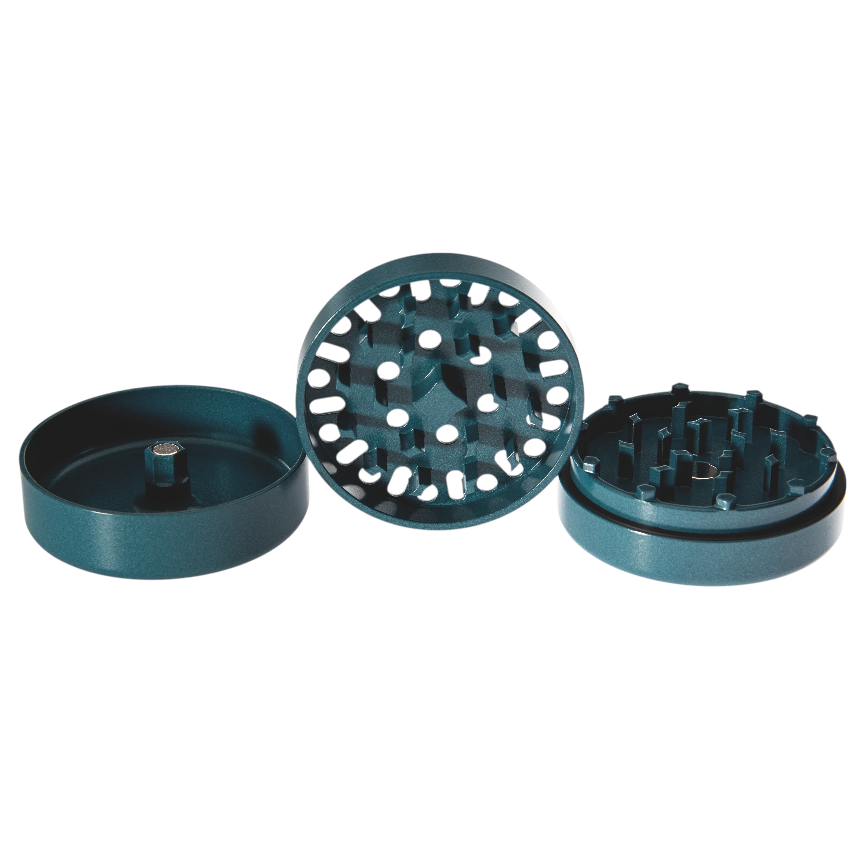 Vapotools by 157Grad Ceramic Ultra Grinder Grün geöffnet in 3 Teile Details Mahlwerk