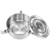 Vapotools by 157Grad Edelstahl-Vorratsbehälter 650ml geöffnet Deckel liegt schräg auf dem Behälter