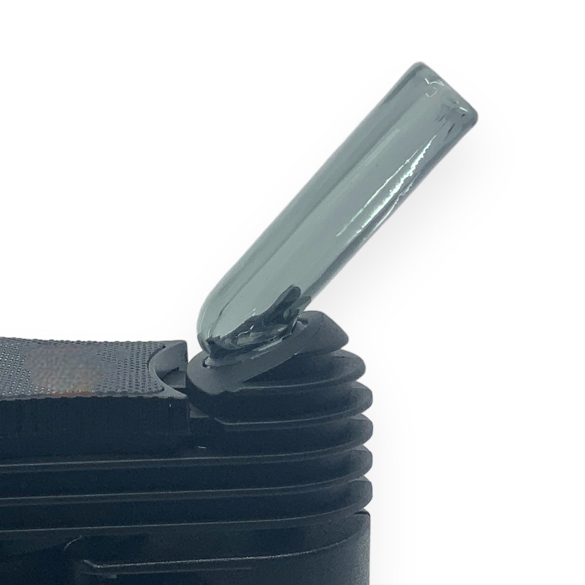 Vapotools Glasmundstück schwarz passend für Mighty und Crafty ausgesetzt seitlich