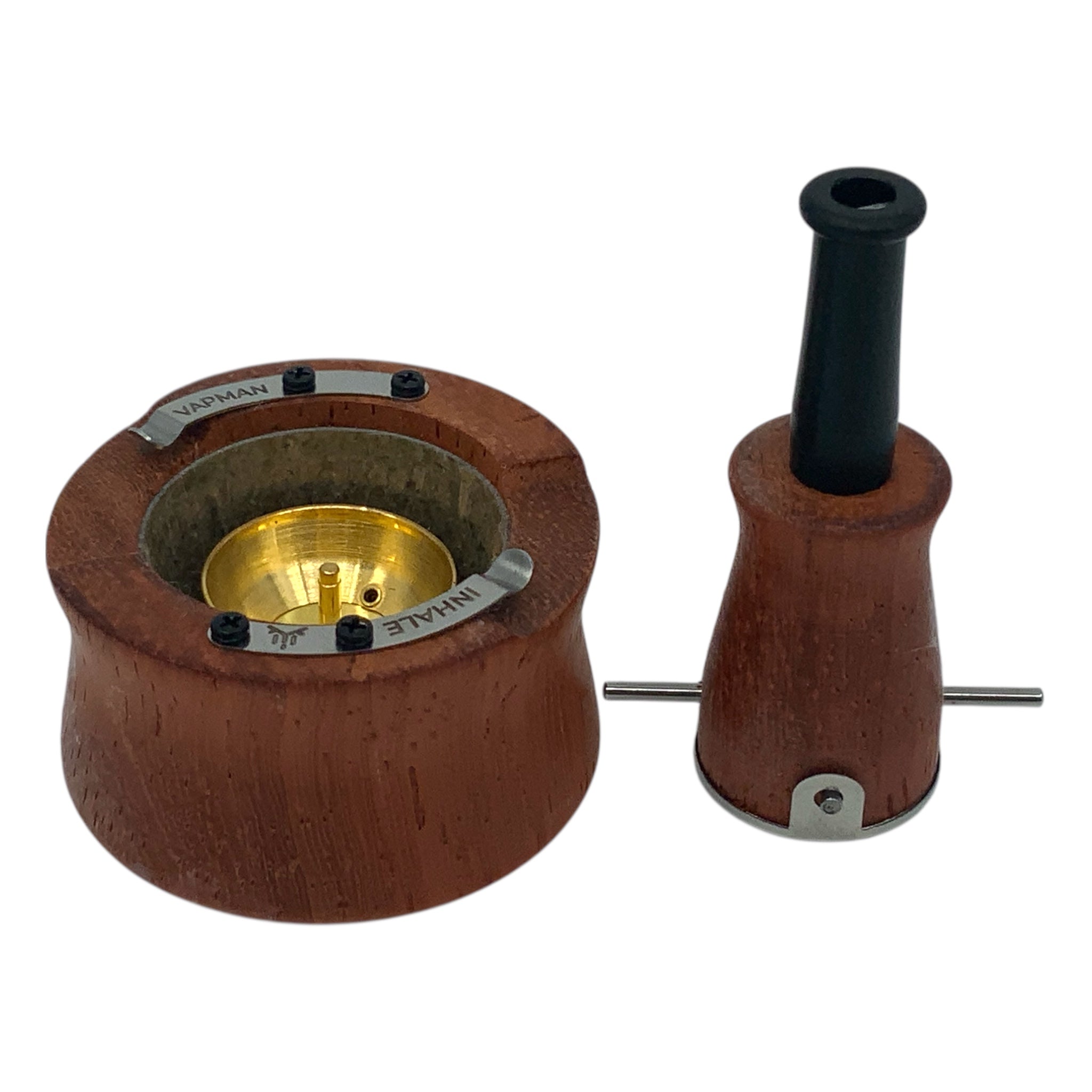 Inhale Vapman Click Classic Vaporizer Padouk Oberteil abgenommen