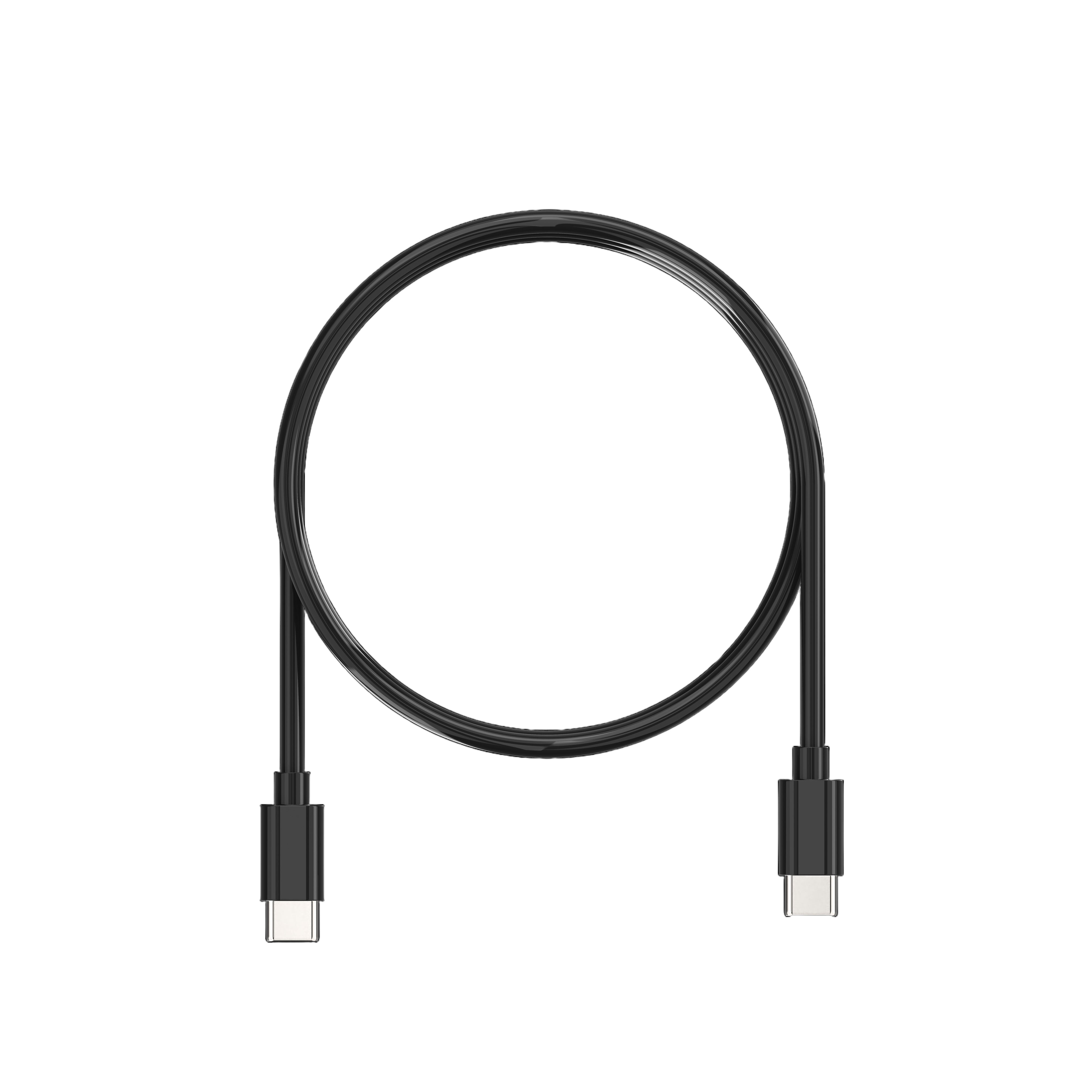 Veazy Vaporizer Alluring Black liegend mit Kabel
