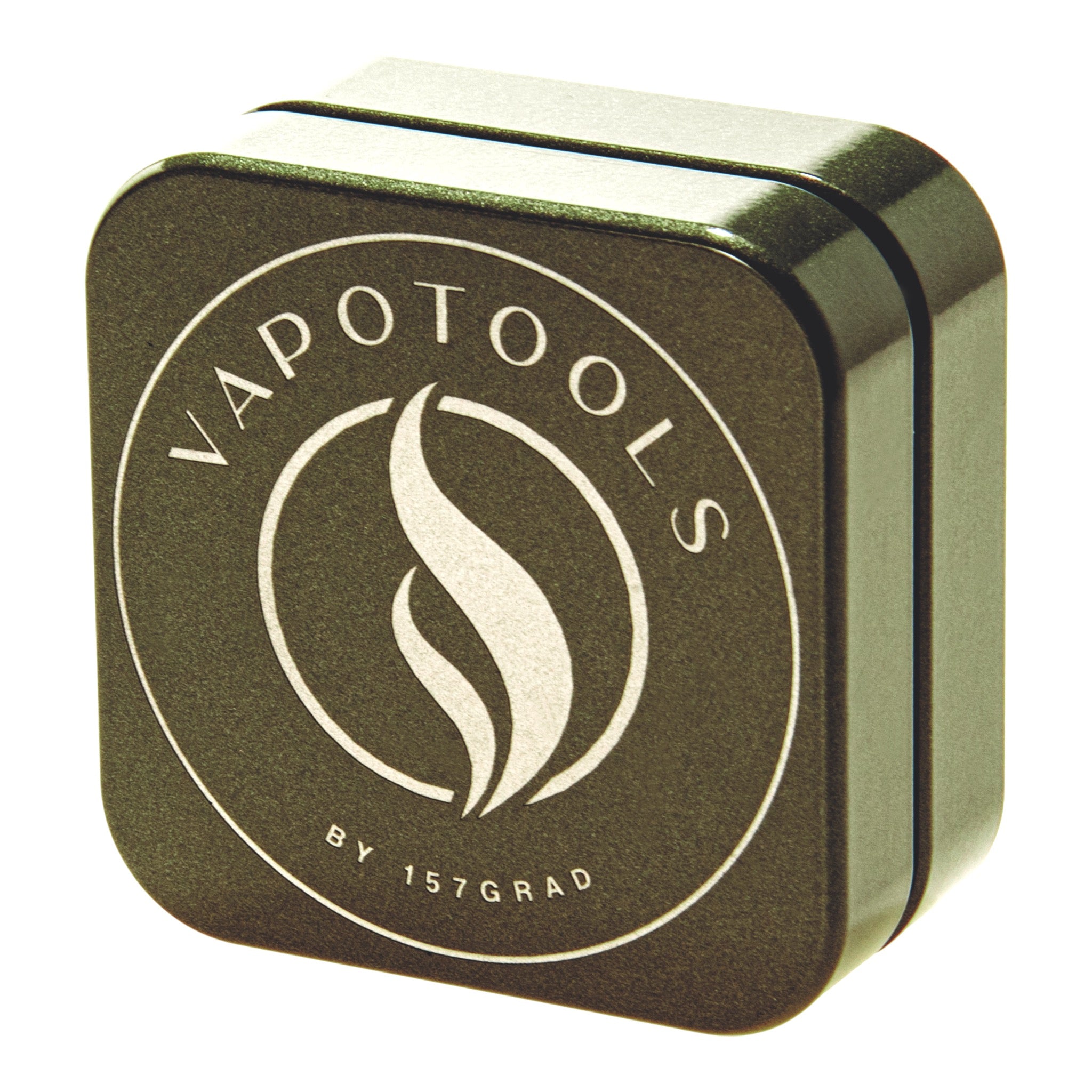 Vapotools by 157Grad Ceramic Square Grinder Grün seitlich nach links