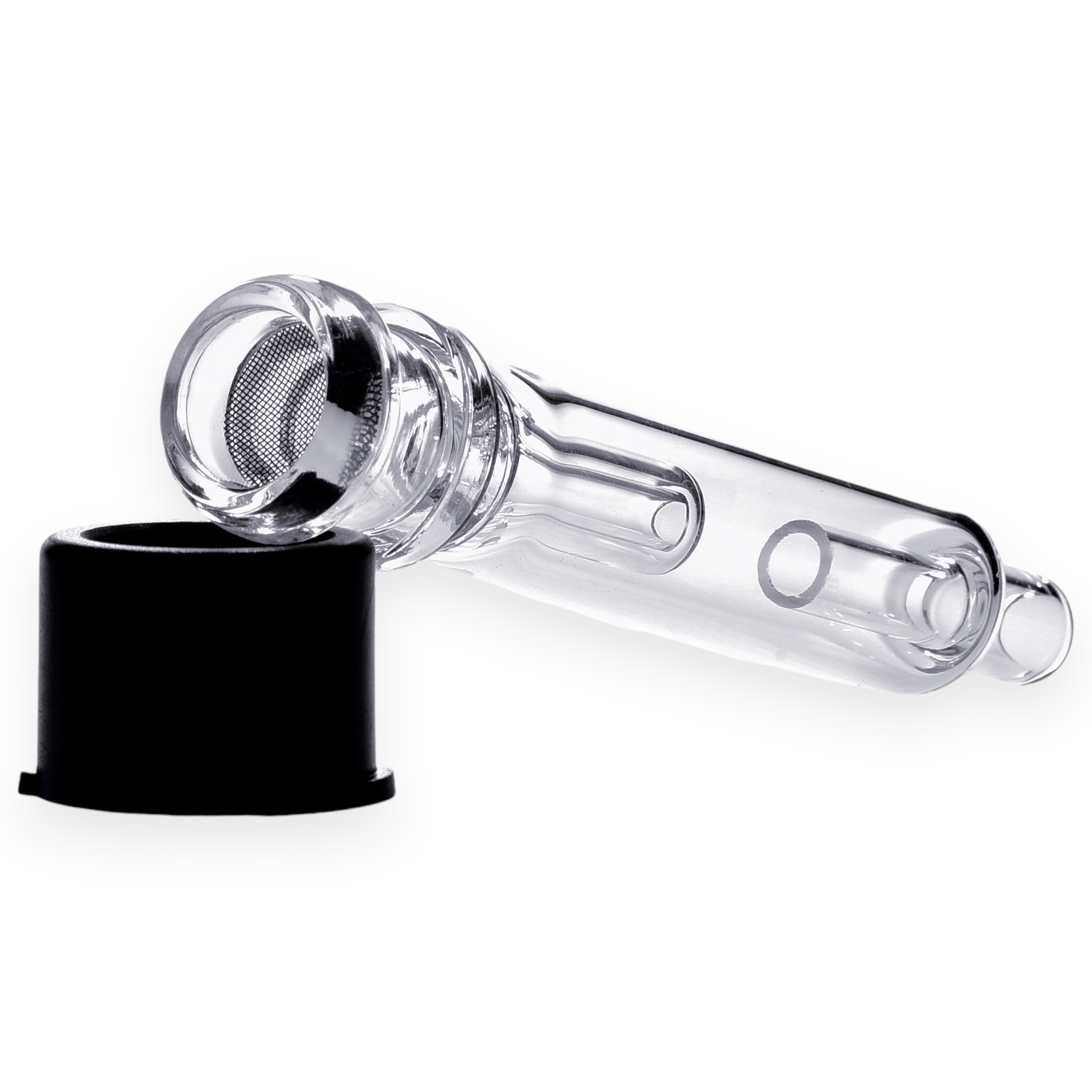 Vapotools by 157Grad Short Bubbler passend für Mighty abgenommener Adapter schräg Draufsicht