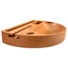 Black Leaf Rolling Tray by KRU Meia Lua seitlich