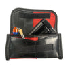 Mighty Tasche aus Feuerwehrschlauch Schwarz/Rot Unikat mit Beispiel Mighty und Capsule Caddy