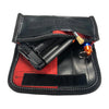 Mighty Tasche aus Feuerwehrschlauch Schwarz/Rot Unikat mit Beispiel Mighty und Zubehör